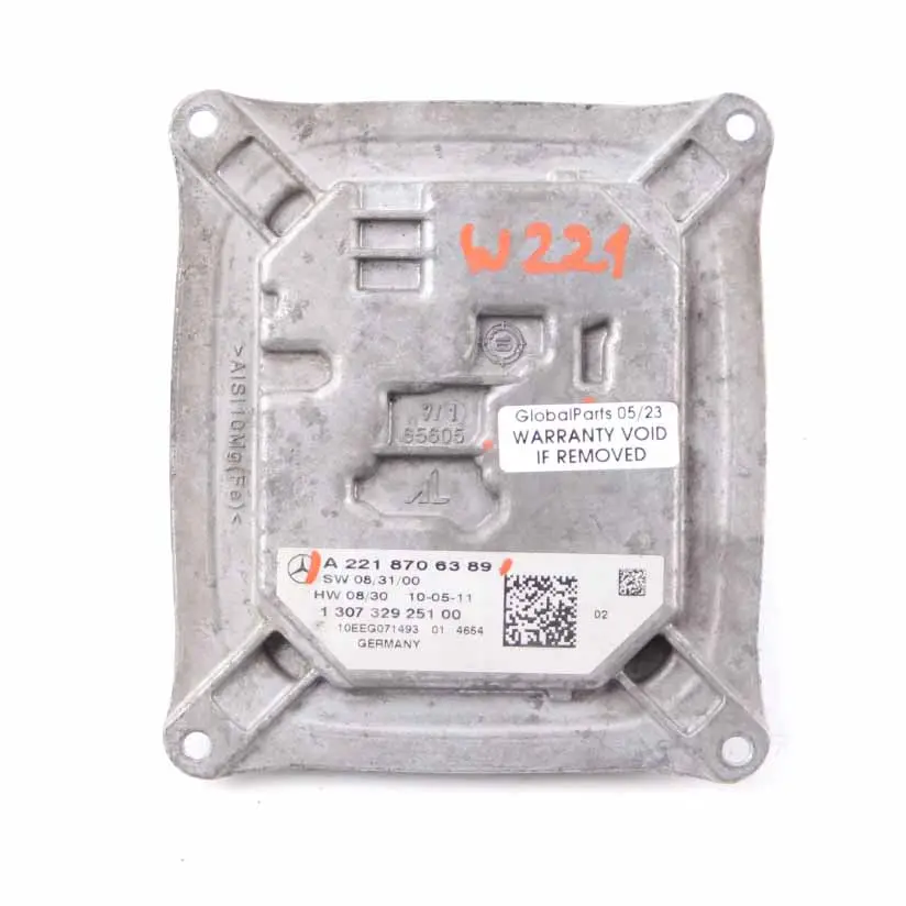 Module Lumière Phare Ballast Xenon pour Mercedes W221 à propos du numéro de pièce A2218706389 Mercedes W221 Module Lumière Phare Ballast Xenon - SKU A2218706389 - Numéro de pièce A2218706389
