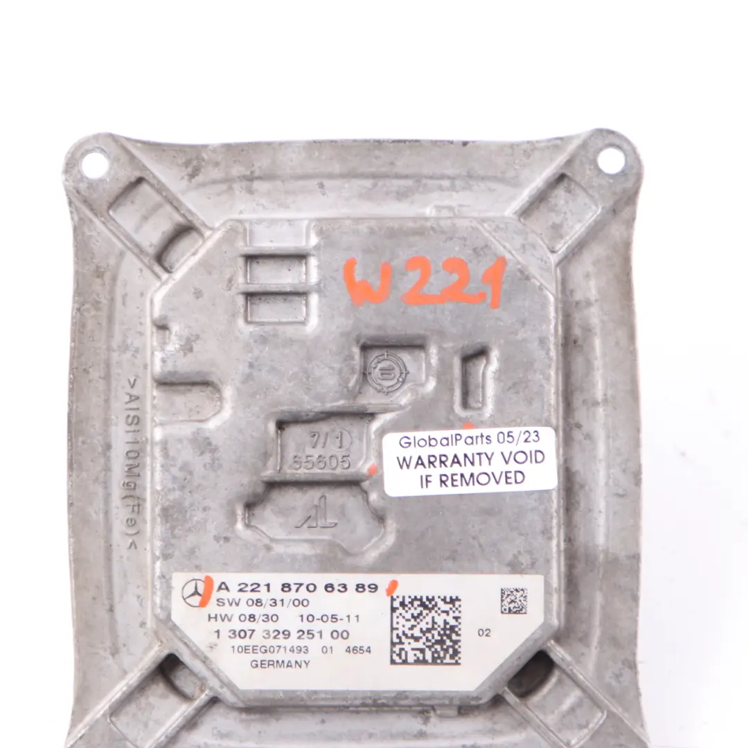 Light Module Headlight Headlamp Ballast Xenon Unit to Mercedes W221 with Part number A2218706389 Mercedes W221 Light Module Headlight Headlamp Ballast Xenon Unit - SKU A2218706389 - Part number A2218706389