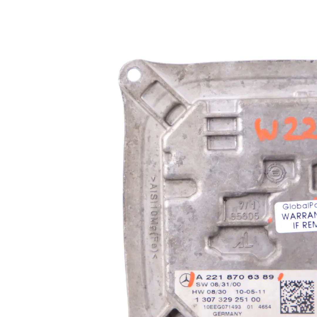 Mercedes W221 Módulo de Luz Faro Balasto Xenón Unidad - SKU A2218706389 - Número de pieza A2218706389