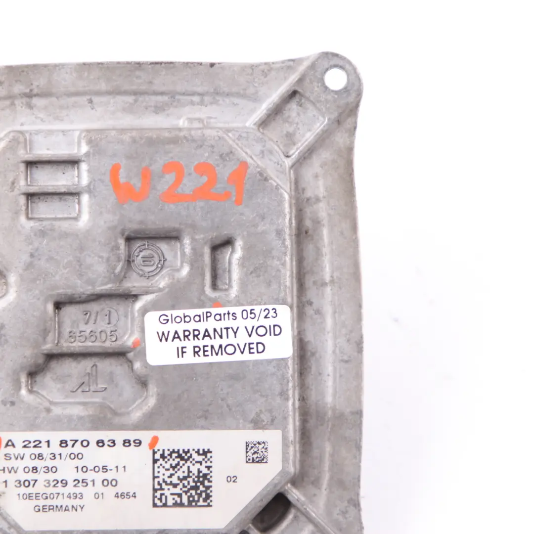 Mercedes W221 Módulo de Luz Faro Balasto Xenón Unidad - SKU A2218706389 - Número de pieza A2218706389
