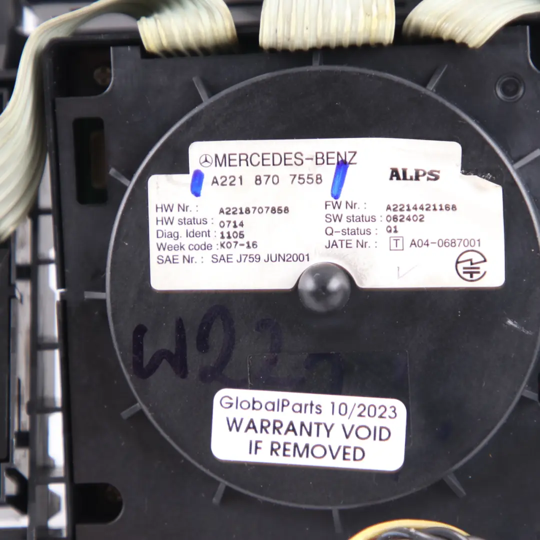 Mercedes W221 Multimedia Control Button Knob Controller Switch - SKU A2218707558 - Part number A2218707558