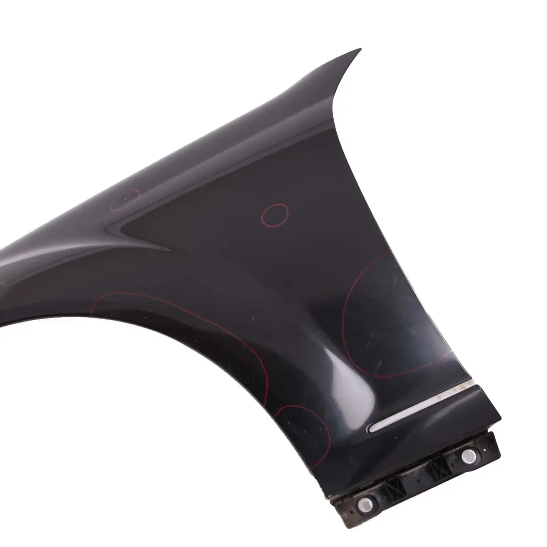  Mercedes-Benz S W221 Front Left N/S Side Panel Wing Fender Obsidian Black - 197 - SKU A2218800118-OB - Part number A2218800118