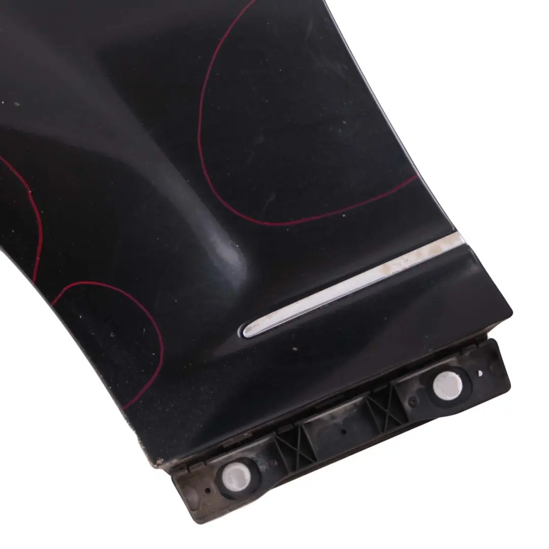  Mercedes-Benz S W221 Front Left N/S Side Panel Wing Fender Obsidian Black - 197 - SKU A2218800118-OB - Part number A2218800118