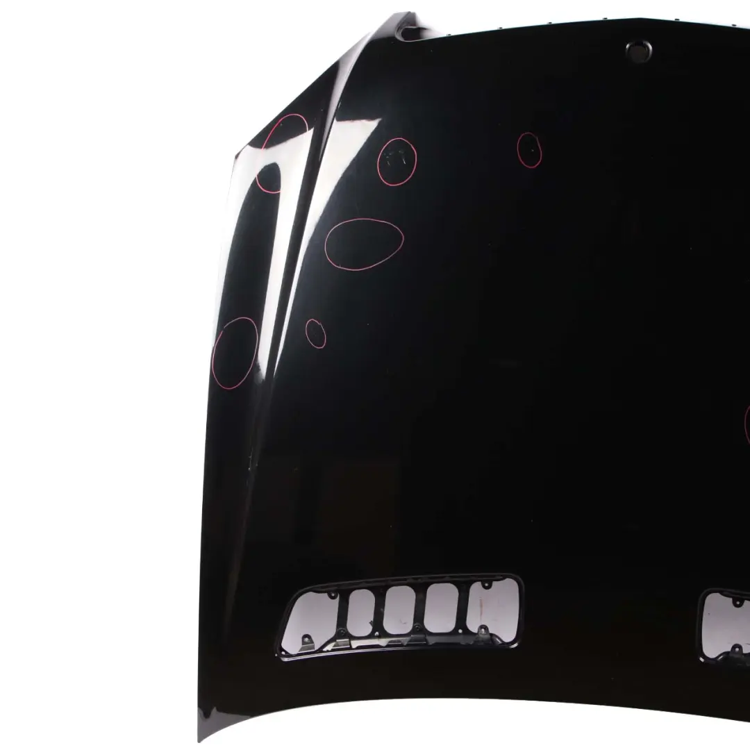 Hood Bonnet Trim Panel S-Class Obsidian Black Metallic - 197 to Mercedes W221 with Part number A2218800157 Mercedes W221 Hood Bonnet Trim Panel S-Class Obsidian Black Metallic - 197 - SKU A2218800157-OB - Part number A2218800157