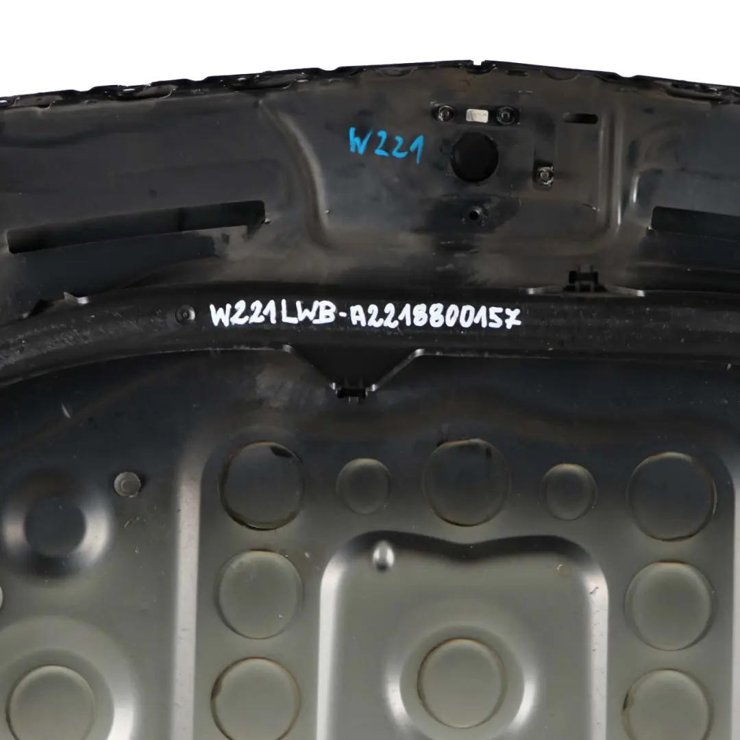 Hood Bonnet Trim Panel S-Class Obsidian Black Metallic - 197 to Mercedes W221 with Part number A2218800157 Mercedes W221 Hood Bonnet Trim Panel S-Class Obsidian Black Metallic - 197 - SKU A2218800157-OB - Part number A2218800157