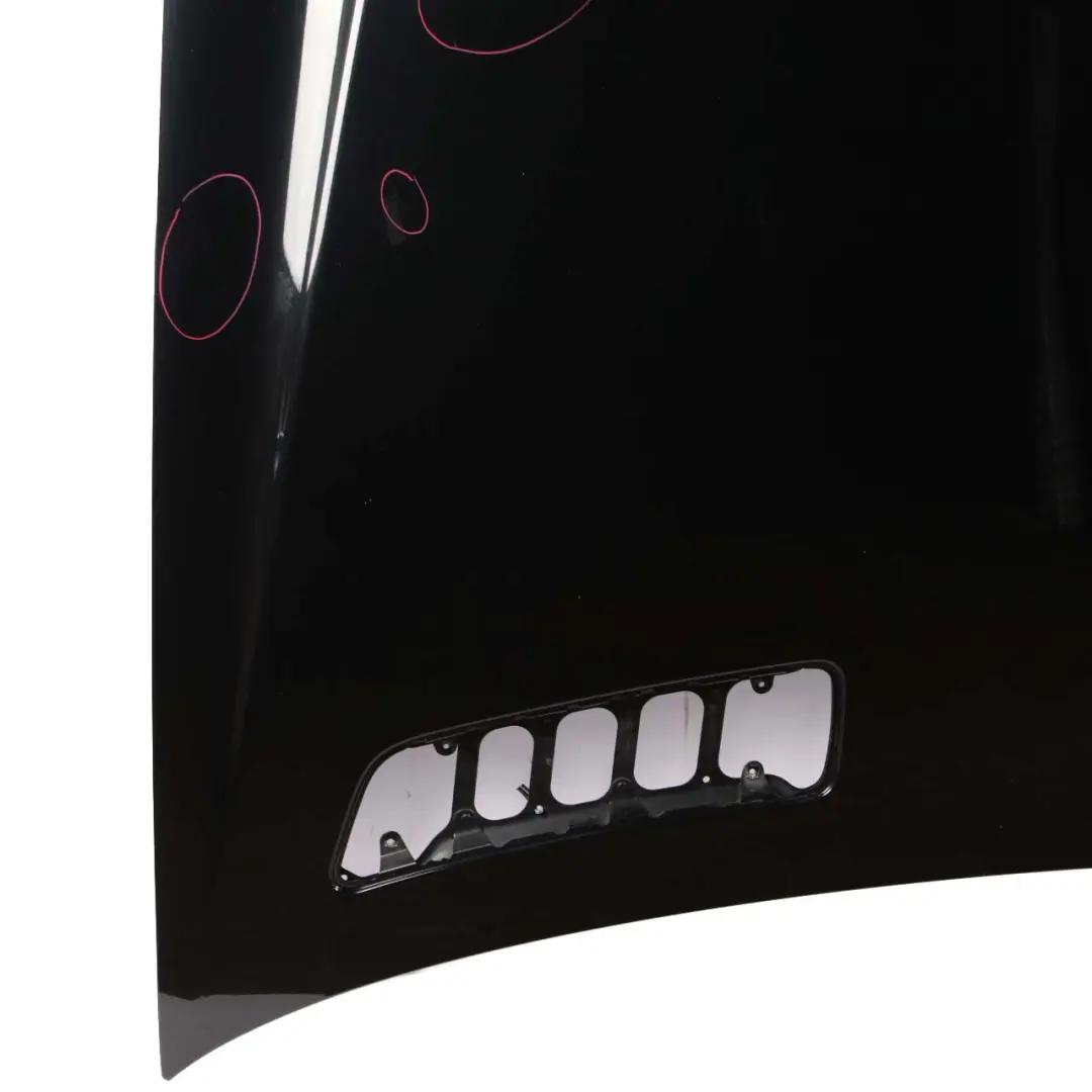 Hood Bonnet Trim Panel S-Class Obsidian Black Metallic - 197 to Mercedes W221 with Part number A2218800157 Mercedes W221 Hood Bonnet Trim Panel S-Class Obsidian Black Metallic - 197 - SKU A2218800157-OB - Part number A2218800157