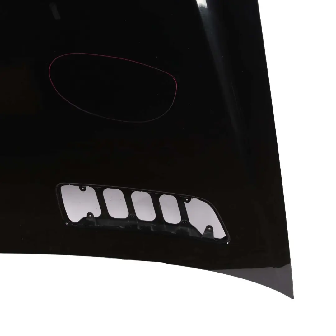 Hood Bonnet Trim Panel S-Class Obsidian Black Metallic - 197 to Mercedes W221 with Part number A2218800157 Mercedes W221 Hood Bonnet Trim Panel S-Class Obsidian Black Metallic - 197 - SKU A2218800157-OB - Part number A2218800157