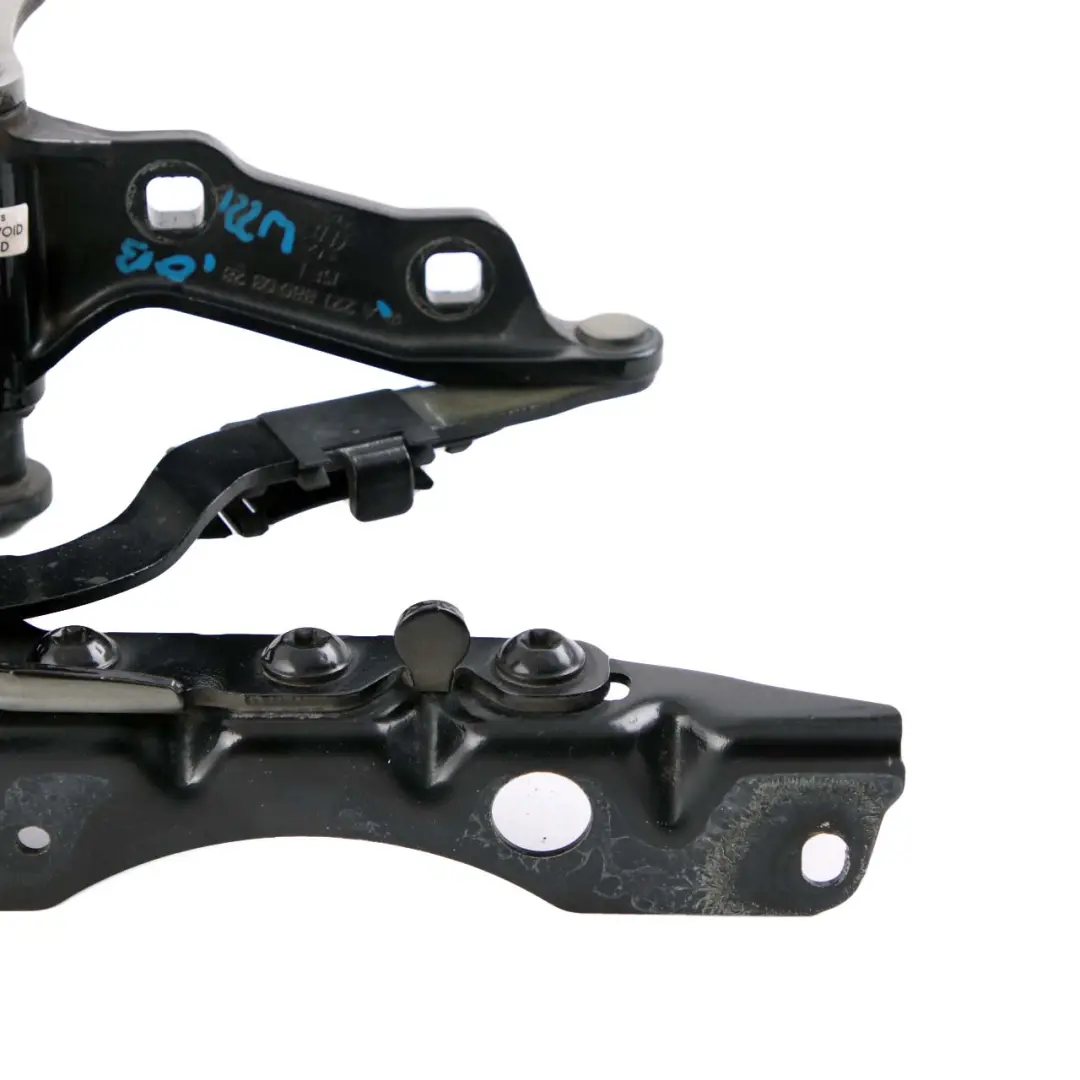 Mercedes W221 Hood Bonnet Left N/S Hinge Obsidian Black Metallic 197 - SKU A2218800328-OB - Part number A2218800328