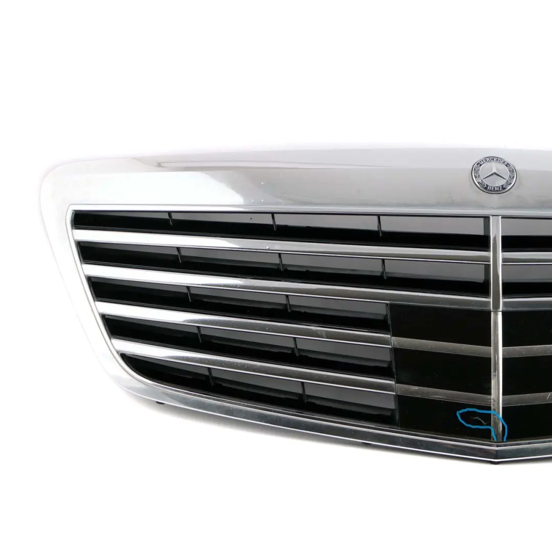 Mercedes-Benz S-Class W221 Front Hood Bonnet Radiator Grille Chrome to with Part number A2218800583 Mercedes-Benz S-Class W221 Front Hood Bonnet Radiator Grille Chrome - SKU A2218800583 - Part number A2218800583