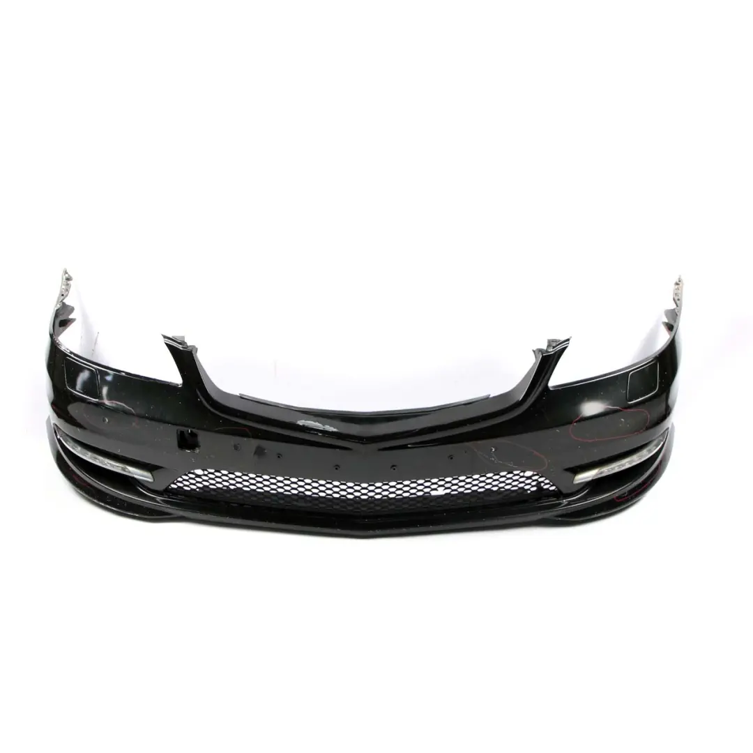  Mercedes-Benz S W221 Facelift AMG Front Bumper Trim Panel Obsidian Black - 197 - SKU A2218804340-OB - Part number A2218804340