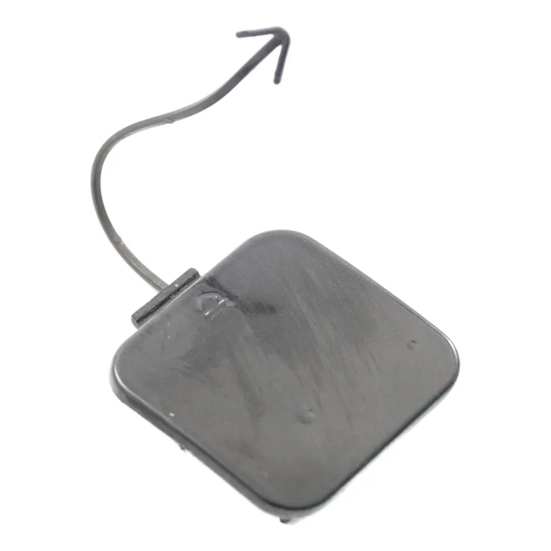 Bumper Towing Hook Cover Cap Obsidian Black - 197 to Mercedes W221 Rear with Part number A2218850323 Mercedes W221 Rear Bumper Towing Hook Cover Cap Obsidian Black - 197 - SKU A2218850323-OB - Part number A2218850323