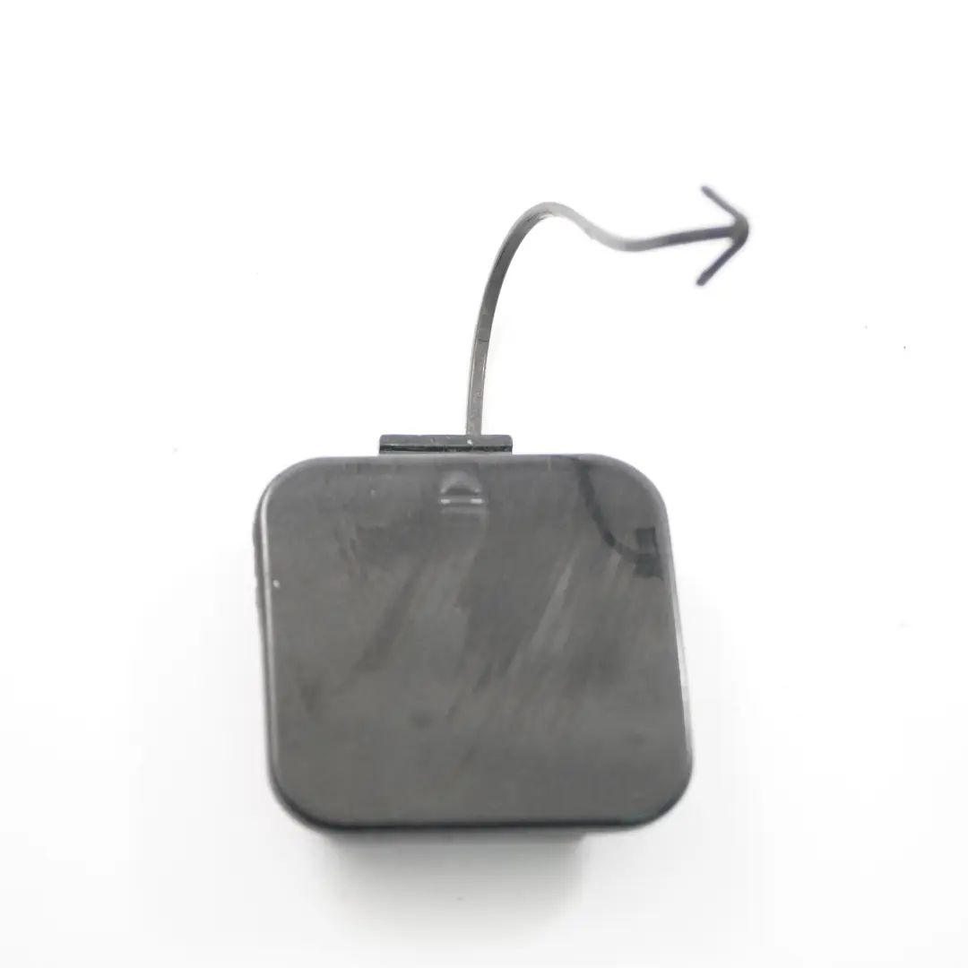 Bumper Towing Hook Cover Cap Obsidian Black - 197 to Mercedes W221 Rear with Part number A2218850323 Mercedes W221 Rear Bumper Towing Hook Cover Cap Obsidian Black - 197 - SKU A2218850323-OB - Part number A2218850323