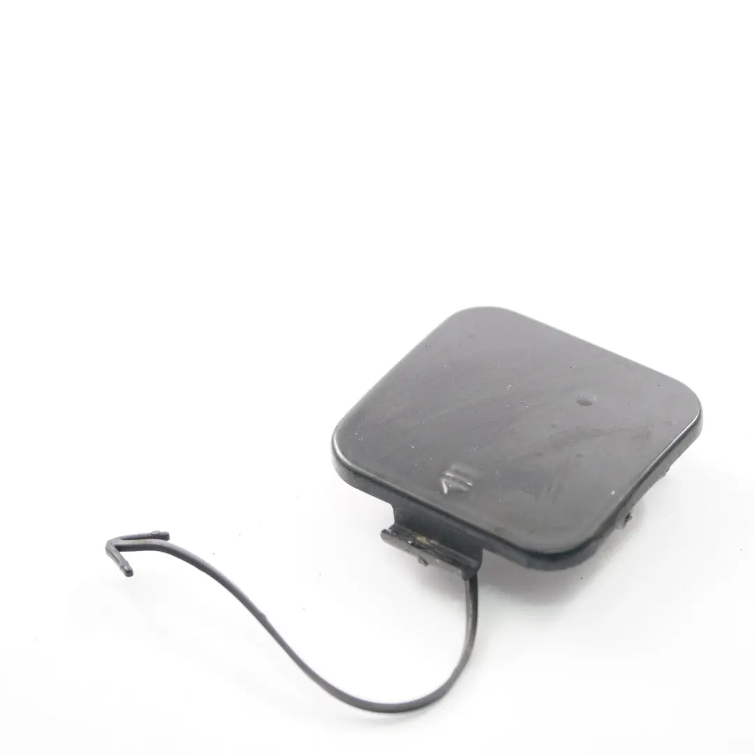 Bumper Towing Hook Cover Cap Obsidian Black - 197 to Mercedes W221 Rear with Part number A2218850323 Mercedes W221 Rear Bumper Towing Hook Cover Cap Obsidian Black - 197 - SKU A2218850323-OB - Part number A2218850323