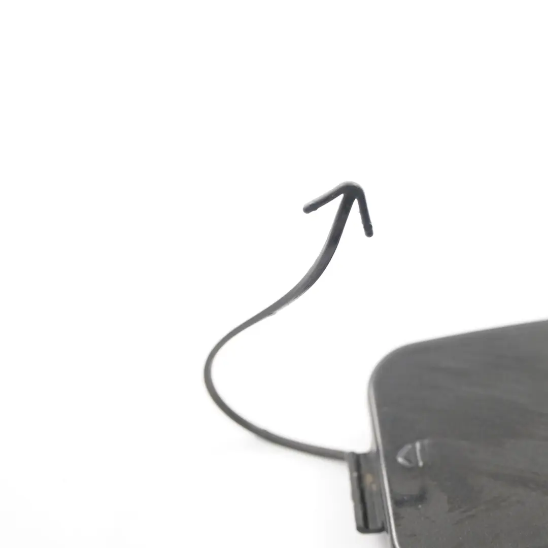 Bumper Towing Hook Cover Cap Obsidian Black - 197 to Mercedes W221 Rear with Part number A2218850323 Mercedes W221 Rear Bumper Towing Hook Cover Cap Obsidian Black - 197 - SKU A2218850323-OB - Part number A2218850323