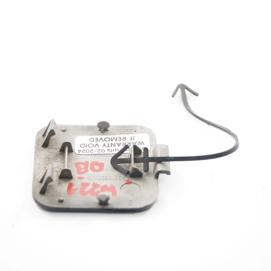 Mercedes W221 Parachoques trasero gancho remolque Tapa Negro 197 - SKU A2218850323-OB - Número de pieza A2218850323