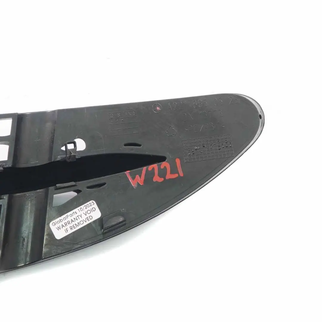 Mercedes W221 Front Bumper Central Grid Lower Grille Trim Panel - SKU A2218850523 - Part number A2218850523