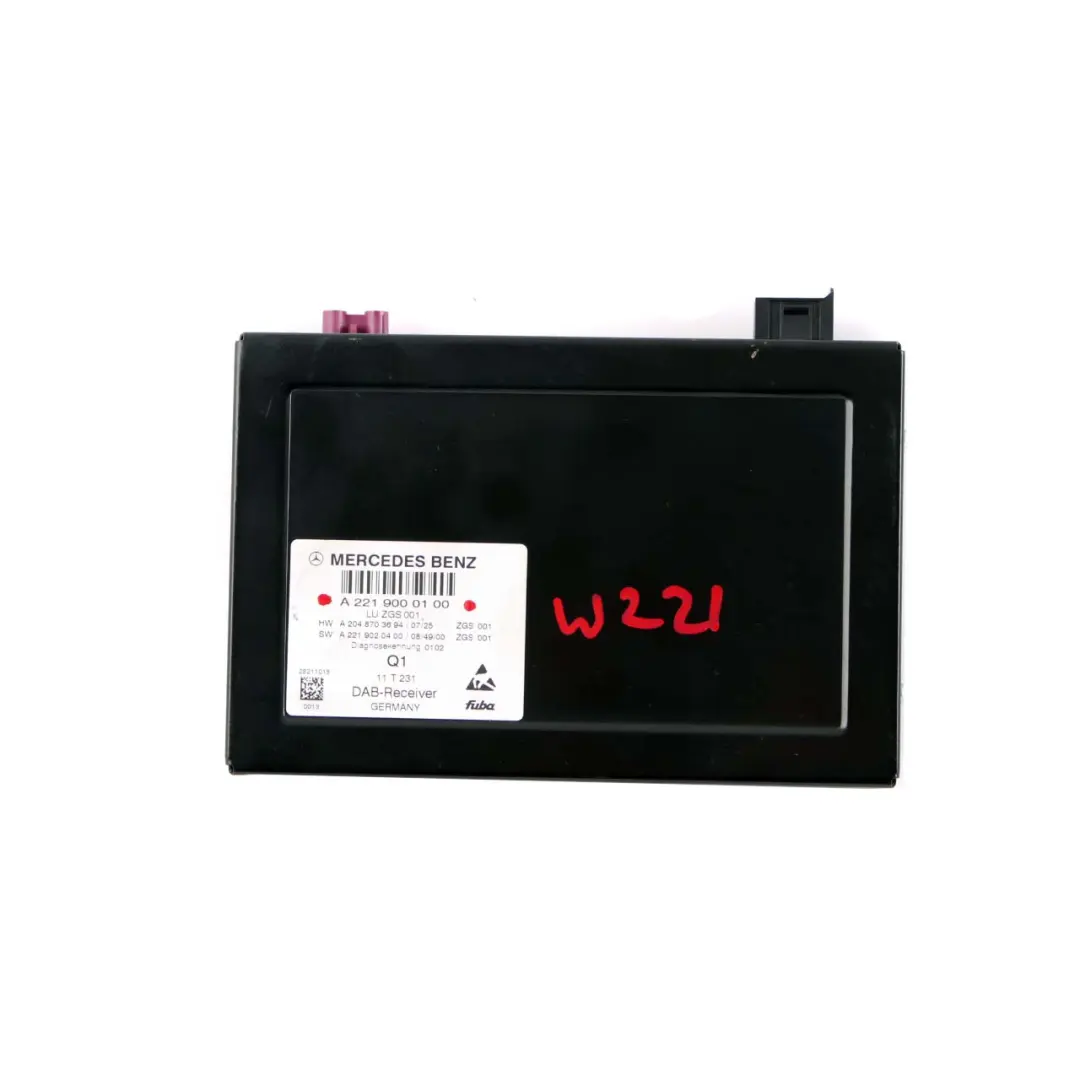 Mercedes W221 Digital Audio DAB Receiver Control Unit Module - SKU A2219000100 - Part number A2219000100