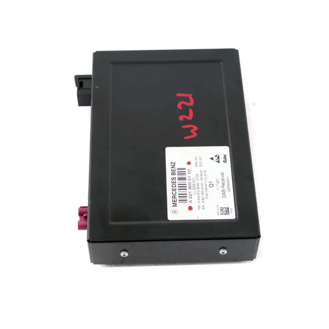 Mercedes W221 Digital Audio DAB Receiver Control Unit Module - SKU A2219000100 - Part number A2219000100