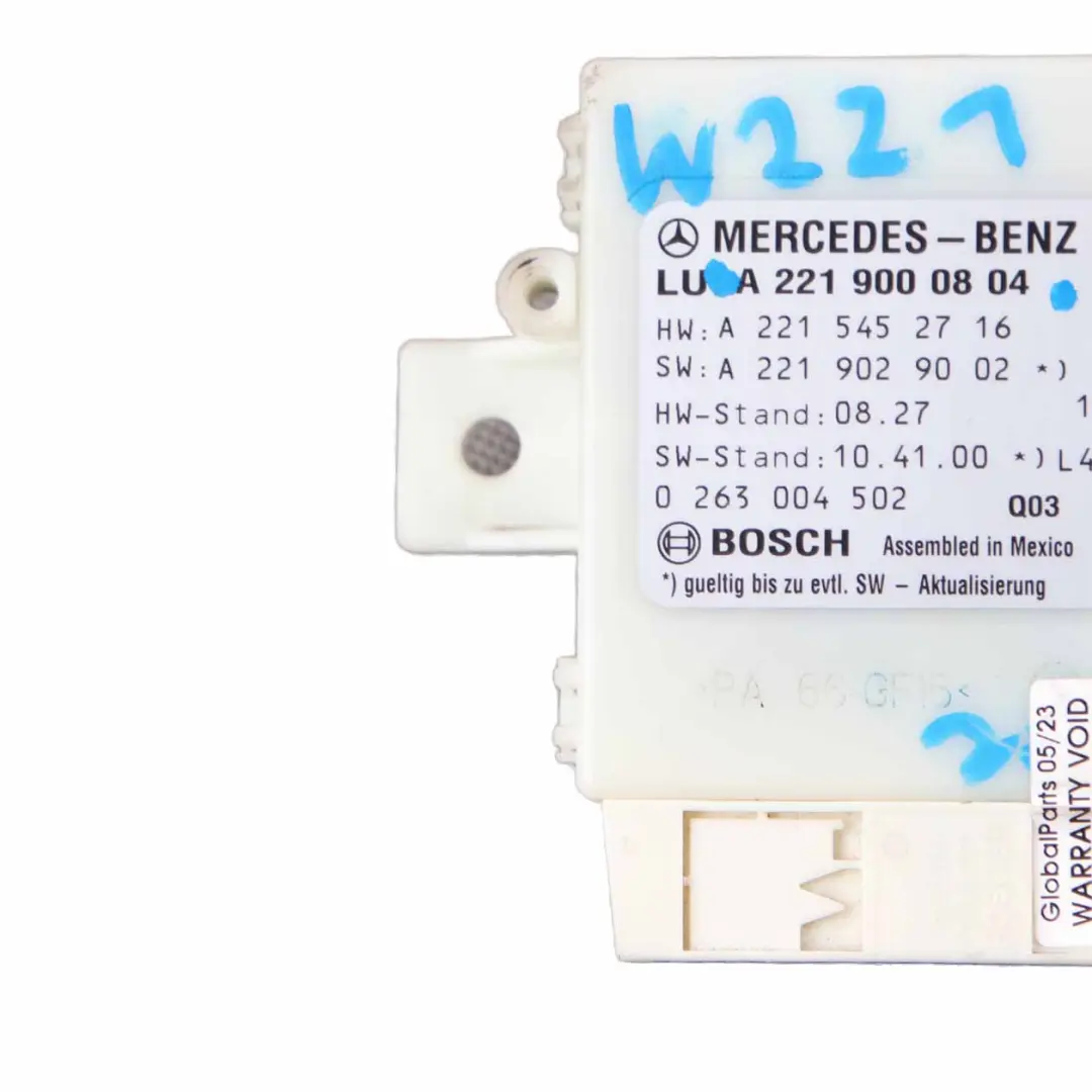  Módulo Aparcamiento Mercedes W221 W216 Sensor PDC Control Distancia - SKU A2219000804 - Número de pieza A2219000804