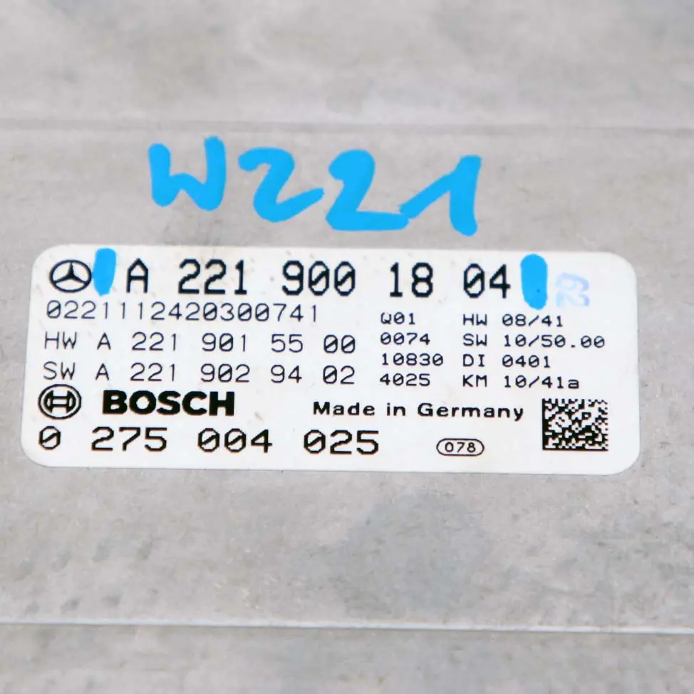 Mercedes-Benz W221 Night Vision System Camera Module Control Unit to with Part number A2219001804 Mercedes-Benz W221 Night Vision System Camera Module Control Unit - SKU A2219001804 - Part number A2219001804