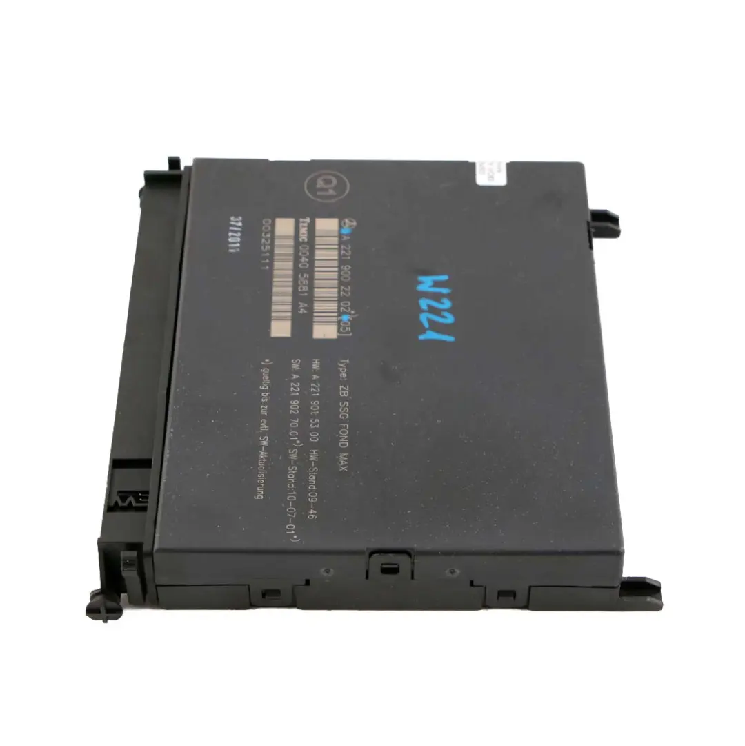  Mercedes-Benz S-Class W221 Remote Trunk Closing Control Unit Module - SKU A2219002202 - Part number A2219002202