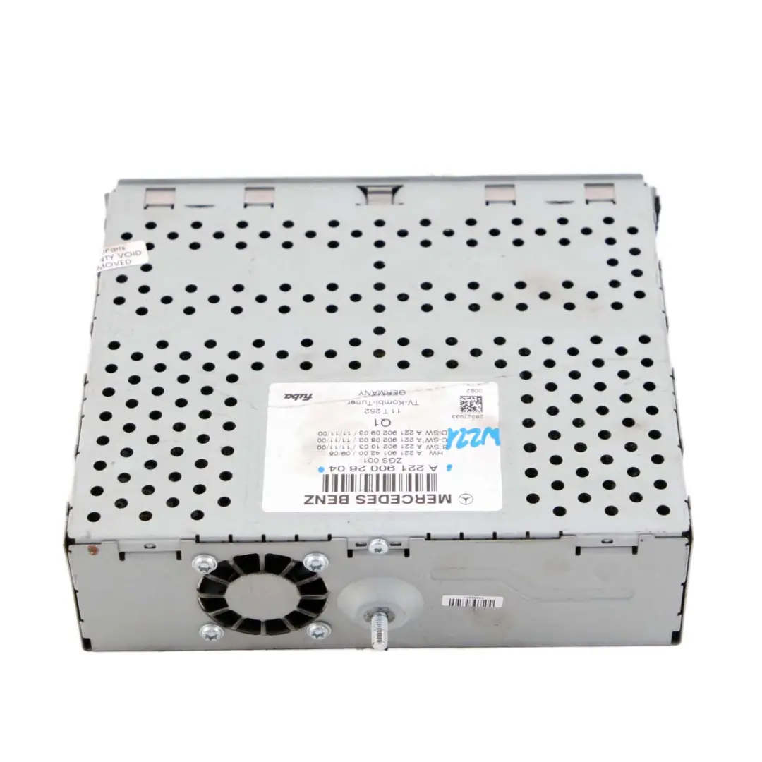Mercedes-Benz S-Class W221 TV Tuner Receiver Control Unit Module to with Part number A2219002604 Mercedes-Benz S-Class W221 TV Tuner Receiver Control Unit Module - SKU A2219002604 - Part number A2219002604