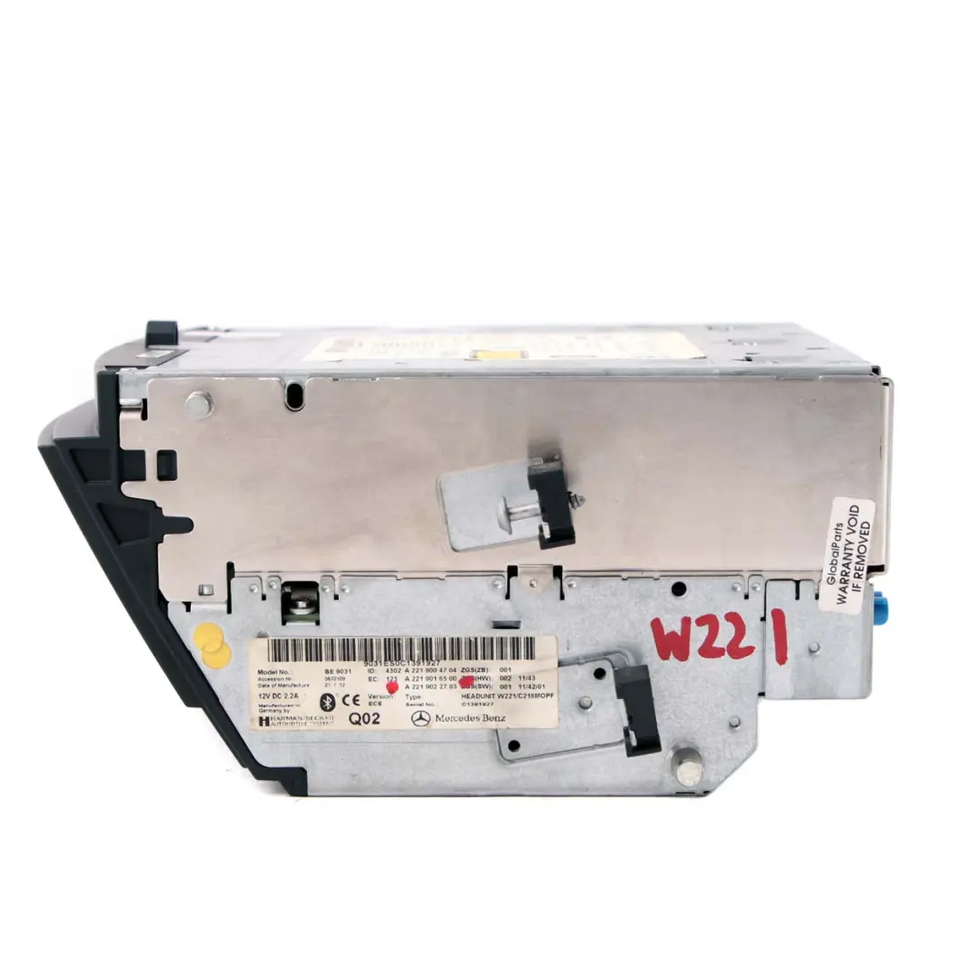 Mercedes W221 Comand 6-Changer CD Radio Unità Principale DVD Navi - SKU A2219004704 - Numero di parte A2219004704