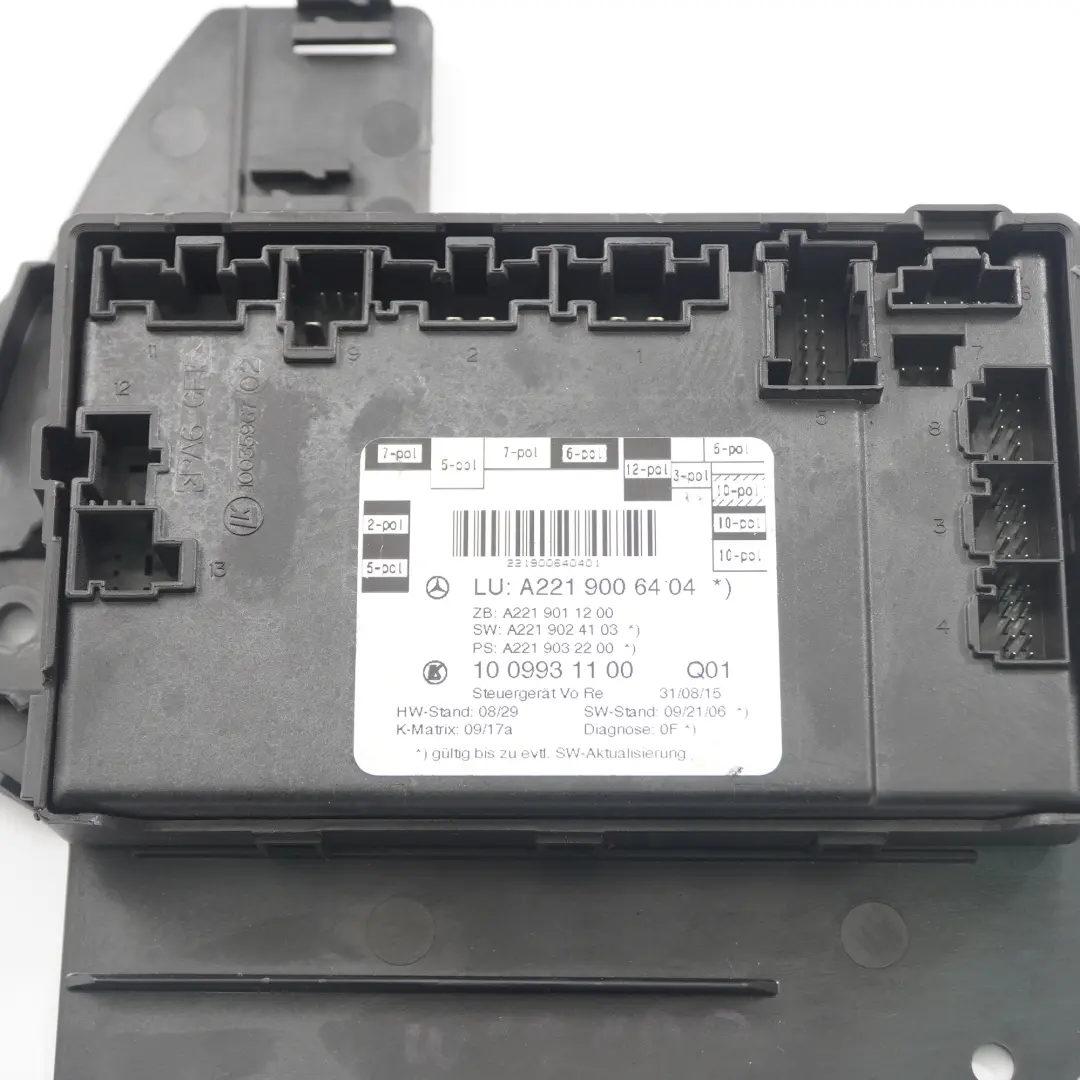 Module de porte avant droit Unité de contrôle ECU pour Mercedes W221 à propos du numéro de pièce A2219006404 Mercedes W221 Module de porte avant droit Unité de contrôle ECU - SKU A2219006404 - Numéro de pièce A2219006404
