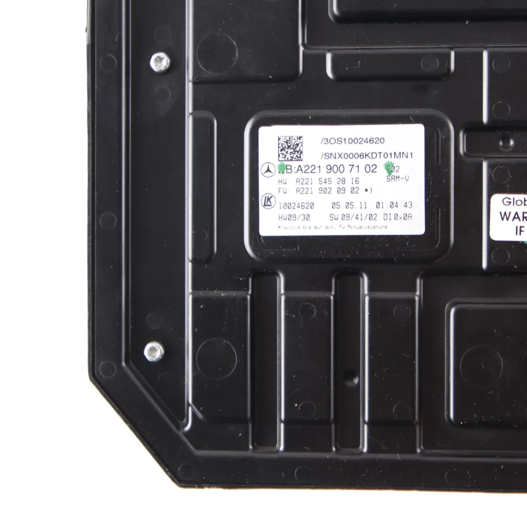 Mercedes W221 Fuse Box SAM Relay Control Unit Signal Module Front - SKU A2219007102 - Part number A2219007102