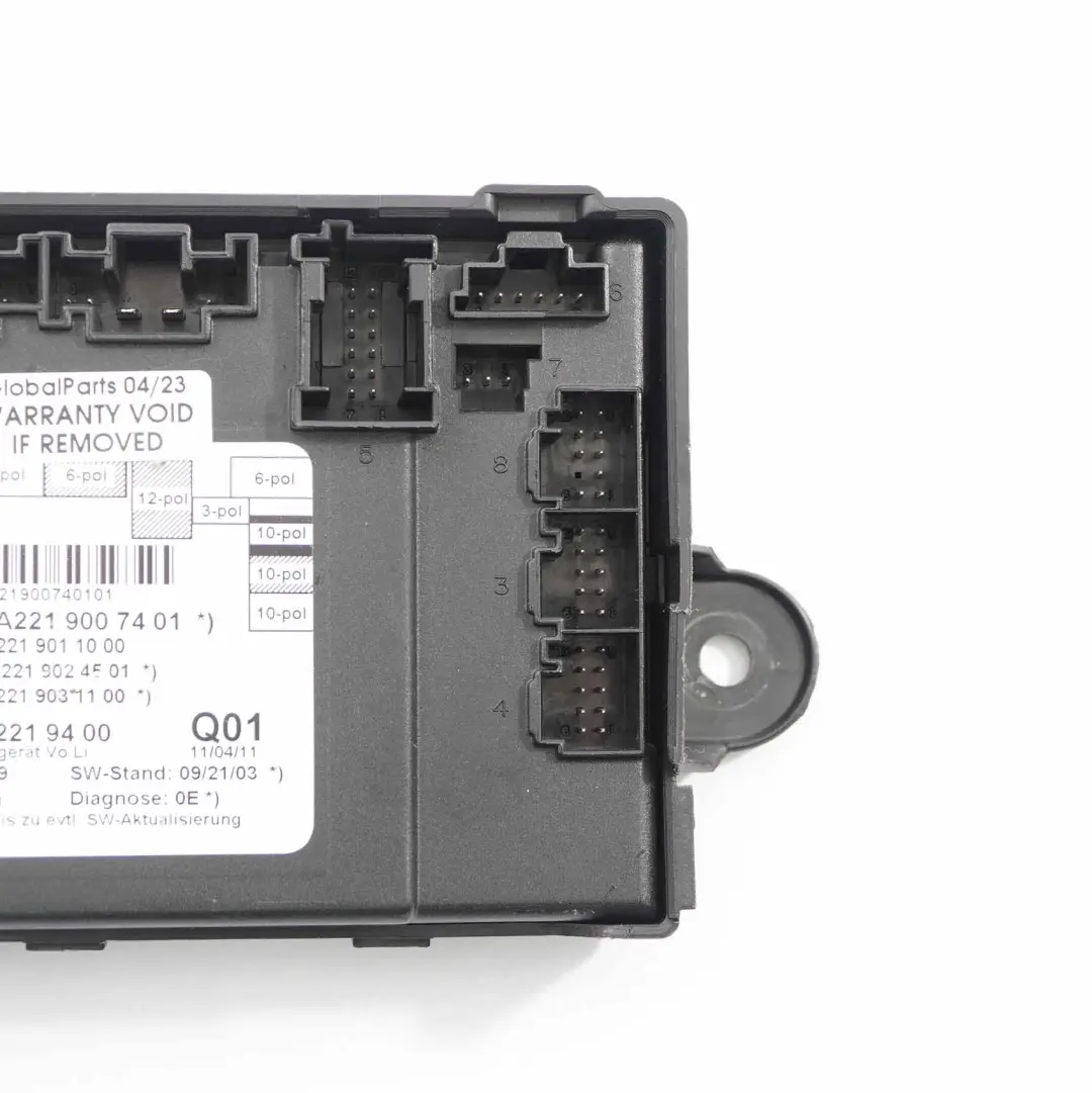 Módulo De Puerta Mercedes W221 Unidad Control Delantera Derecha para con número de pieza A2219007401 Módulo De Puerta Mercedes W221 Unidad Control Delantera Derecha - SKU A2219007401 - Número de pieza A2219007401