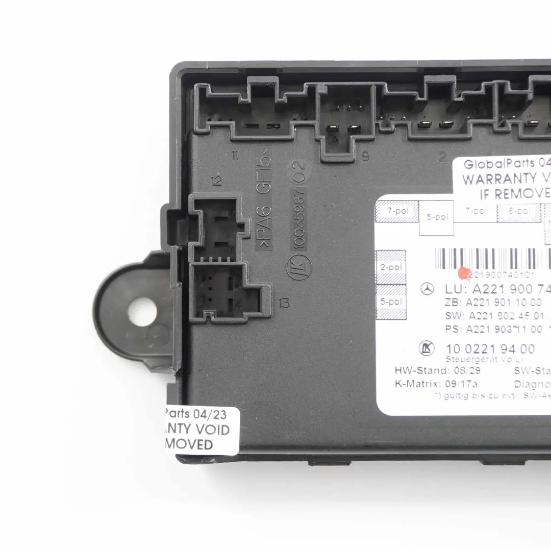 Módulo De Puerta Mercedes W221 Unidad Control Delantera Derecha para con número de pieza A2219007401 Módulo De Puerta Mercedes W221 Unidad Control Delantera Derecha - SKU A2219007401 - Número de pieza A2219007401