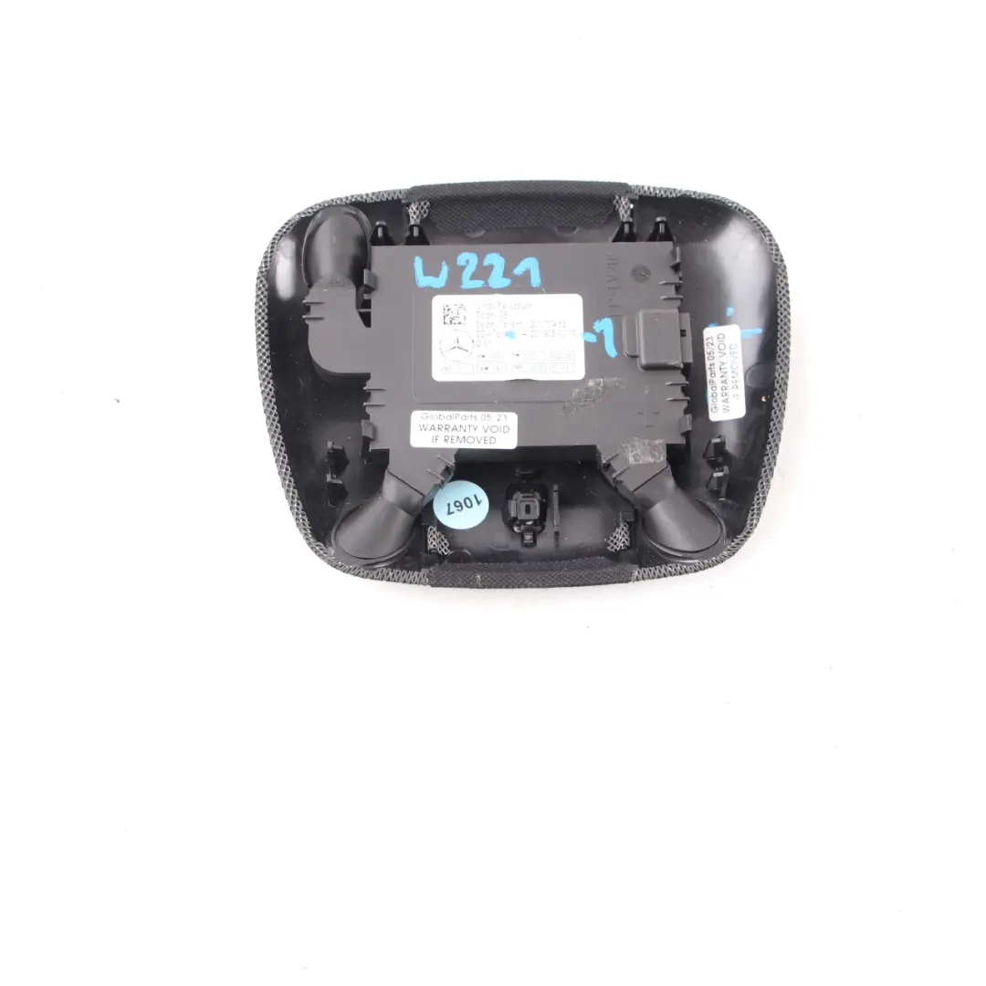 Mercedes W221 Headlining Alarm Sensor Module Cover Trim Black - SKU A2219050018-1 - Part number A2219050018