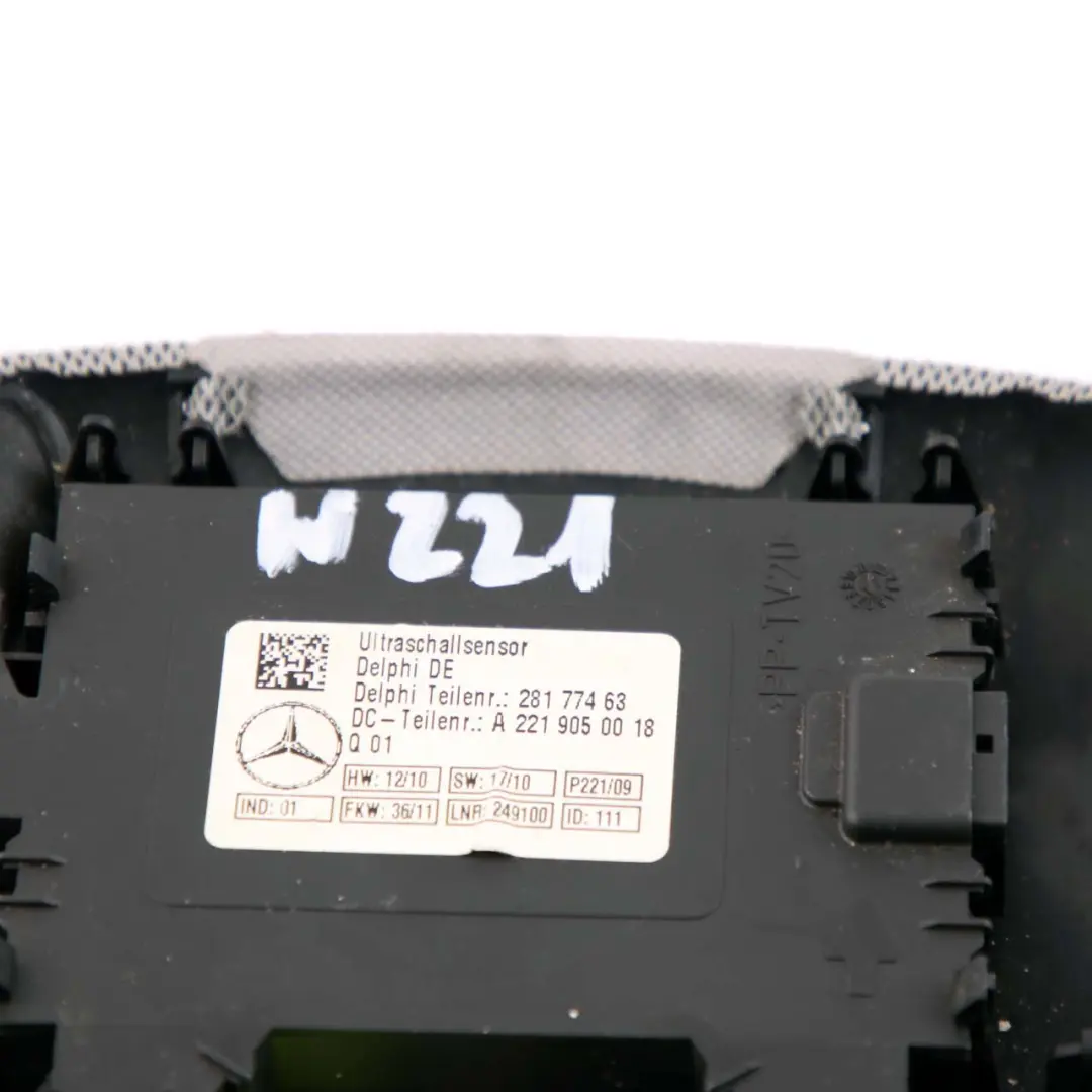  Mercedes-Benz S-Class W221 Headlining Alarm Sensor Module Cover Trim - SKU A2219050018 - Part number A2219050018