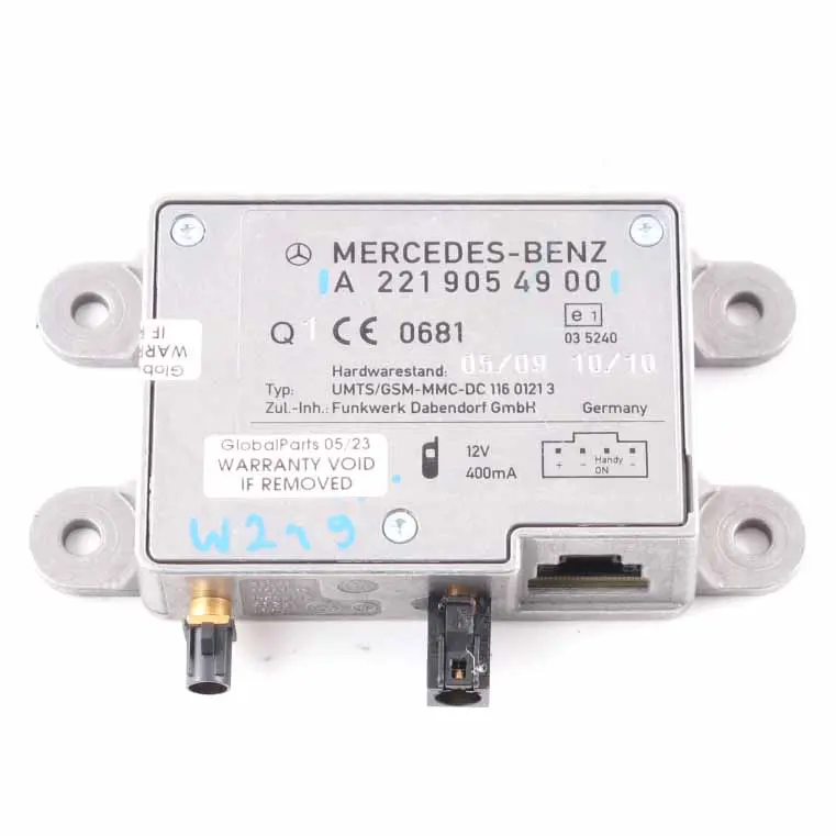 Antenna Amplifier Booster Aerial Module Control Unit to Mercedes W221 with Part number A2219054900 Mercedes W221 Antenna Amplifier Booster Aerial Module Control Unit - SKU A2219054900 - Part number A2219054900