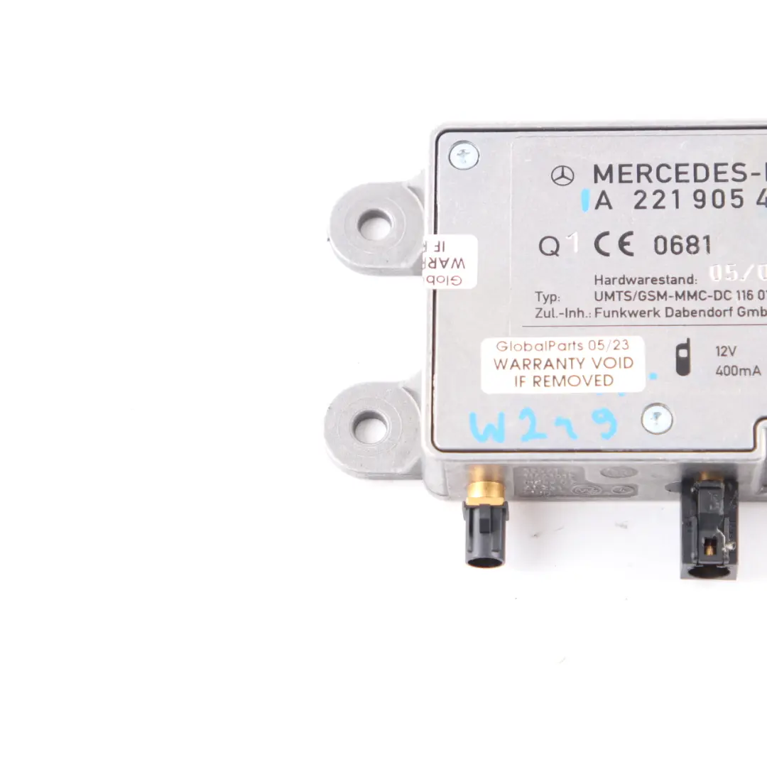 Antenna Amplifier Booster Aerial Module Control Unit to Mercedes W221 with Part number A2219054900 Mercedes W221 Antenna Amplifier Booster Aerial Module Control Unit - SKU A2219054900 - Part number A2219054900