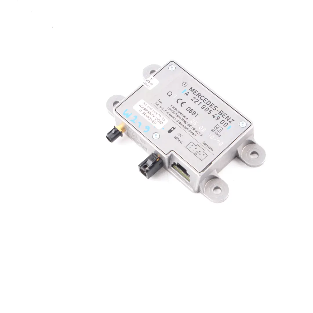 Antenna Amplifier Booster Aerial Module Control Unit to Mercedes W221 with Part number A2219054900 Mercedes W221 Antenna Amplifier Booster Aerial Module Control Unit - SKU A2219054900 - Part number A2219054900