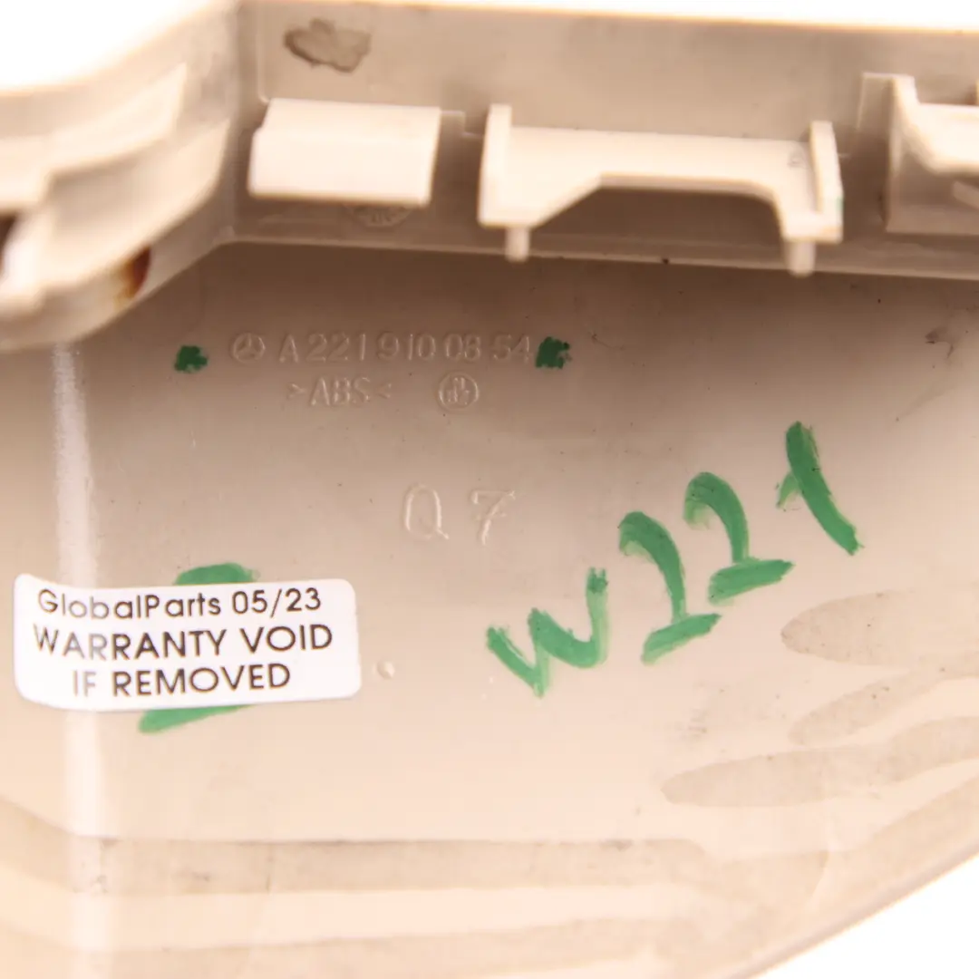 W216 Trim Panel Front Right O/S Beige to Seat Cover Mercedes W221 with Part number A2219100854 Seat Cover Mercedes W221 W216 Trim Panel Front Right O/S Beige - SKU A2219100854 - Part number A2219100854