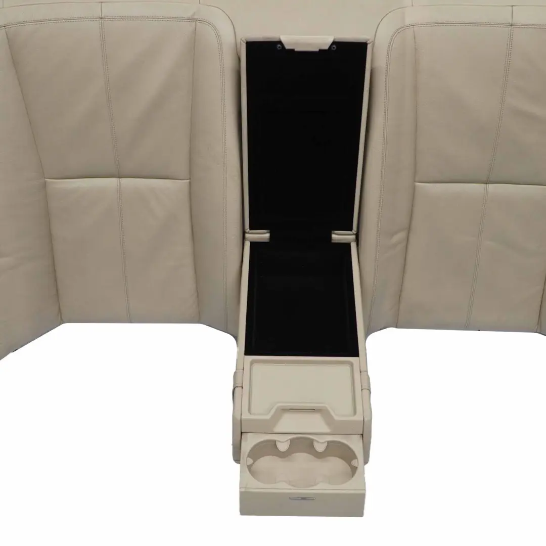 Mercedes W221 Rücksitz Rückenlehne Abdeckung Armlehne Getränkehalter Leder Beige - SKU A2219200147 - Teilenummer A2219200147