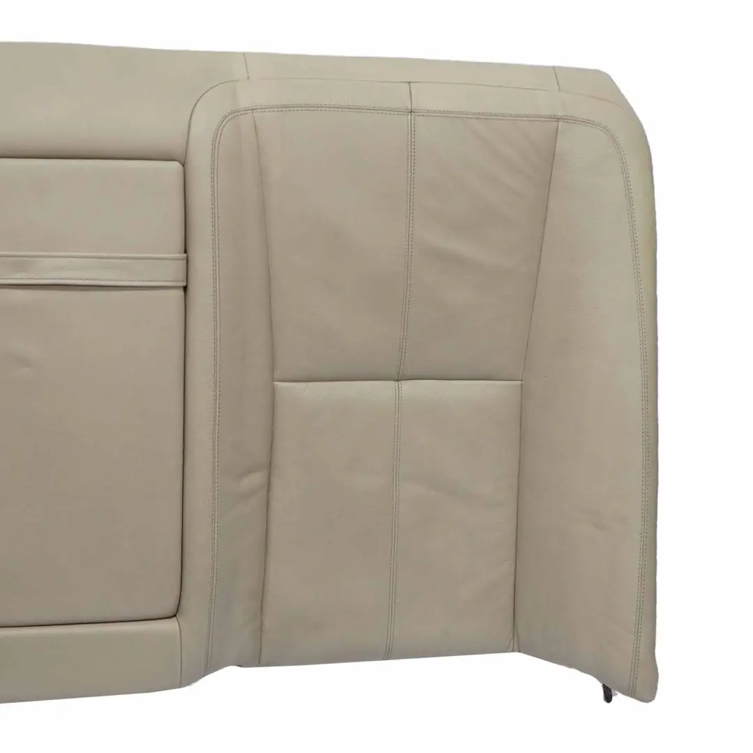 Mercedes W221 Dossier de siège arrière accoudoir porte gobelet cuir beige - SKU A2219200147 - Numéro de pièce A2219200147