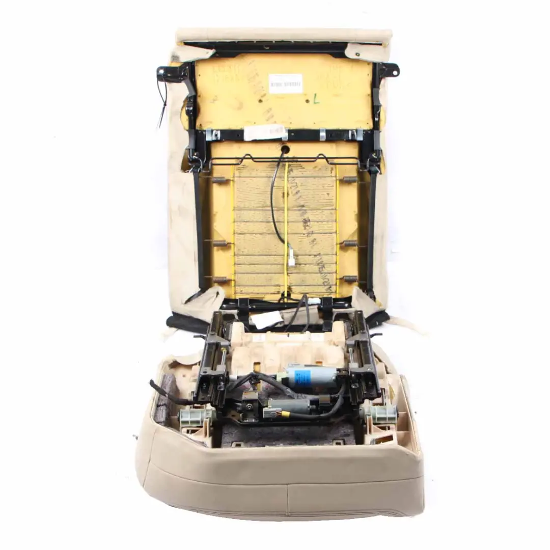 Backrest Rear Heated Memory Left Seat N/S Cover Leather Beige to Mercedes W221 Seat with Part number A2219208333 Mercedes W221 Seat Backrest Rear Heated Memory Left Seat N/S Cover Leather Beige - SKU A2219208333-1 - Part number A2219208333