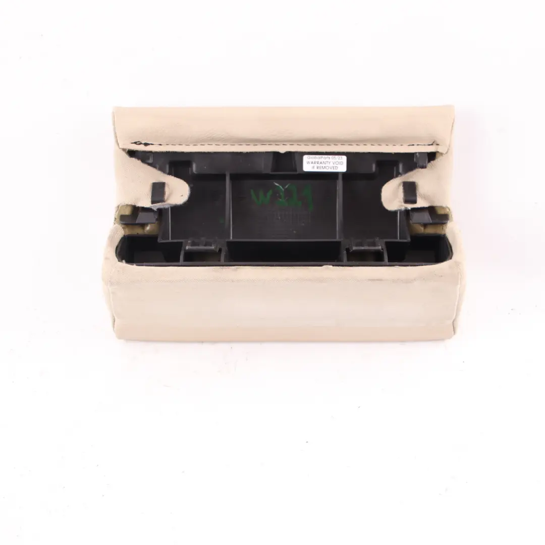 Mercedes W221 Rear Seat Bench Armrest Beige Leather Arm Rest Panel - SKU A2219230038 - Part number A2219230038