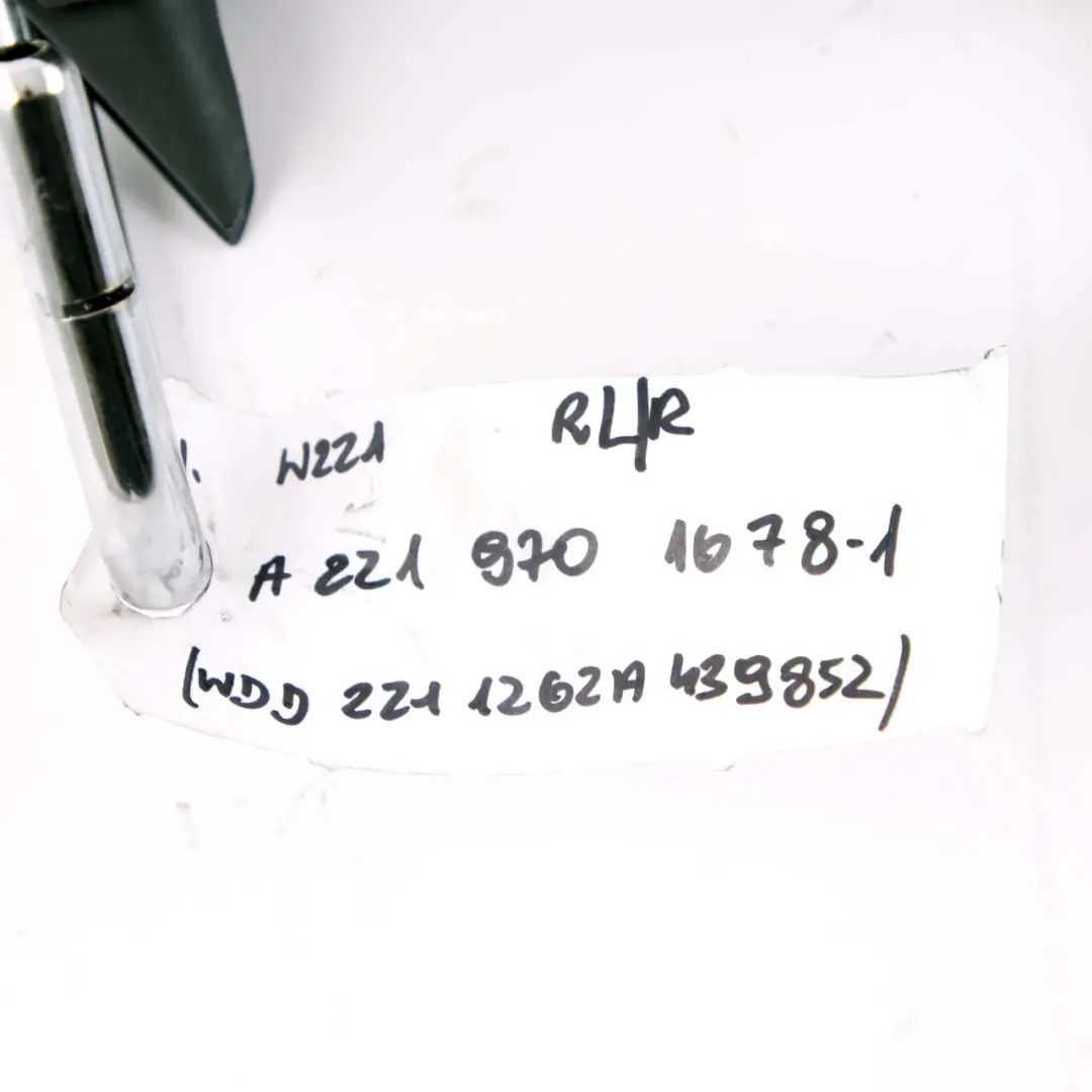 Mercedes-Benz S-Class W221 1 Rear Seat Bench Left Right N/O/S Leather Headrest to with Part number A2219701678 Mercedes-Benz S-Class W221 1 Rear Seat Bench Left Right N/O/S Leather Headrest - SKU A2219701678-1 - Part number A2219701678