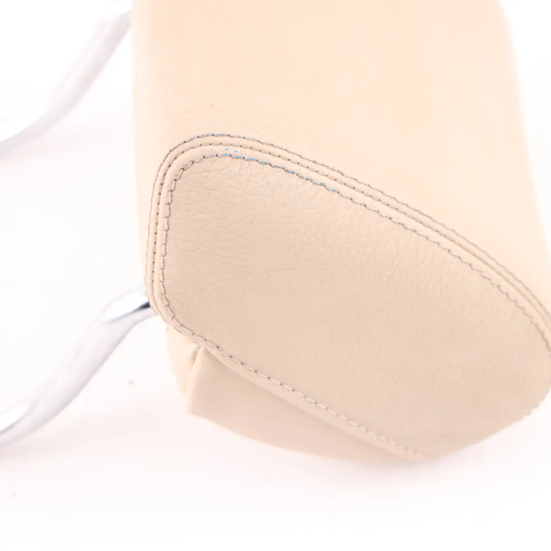 Bench Headrest Middle Centre Head Rest Leather Beige to Mercedes W221 Rear Seat with Part number A2219702550 Mercedes W221 Rear Seat Bench Headrest Middle Centre Head Rest Leather Beige - SKU A2219702550 - Part number A2219702550