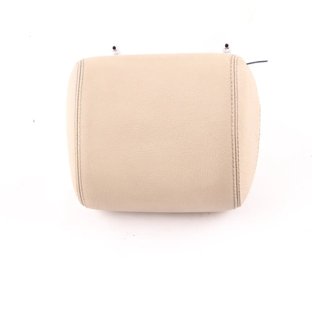 Bench Headrest Middle Centre Head Rest Leather Beige to Mercedes W221 Rear Seat with Part number A2219702550 Mercedes W221 Rear Seat Bench Headrest Middle Centre Head Rest Leather Beige - SKU A2219702550 - Part number A2219702550