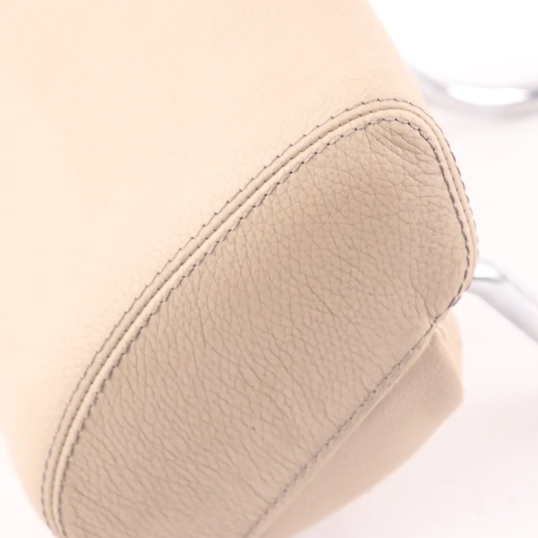 Bench Headrest Middle Centre Head Rest Leather Beige to Mercedes W221 Rear Seat with Part number A2219702550 Mercedes W221 Rear Seat Bench Headrest Middle Centre Head Rest Leather Beige - SKU A2219702550 - Part number A2219702550