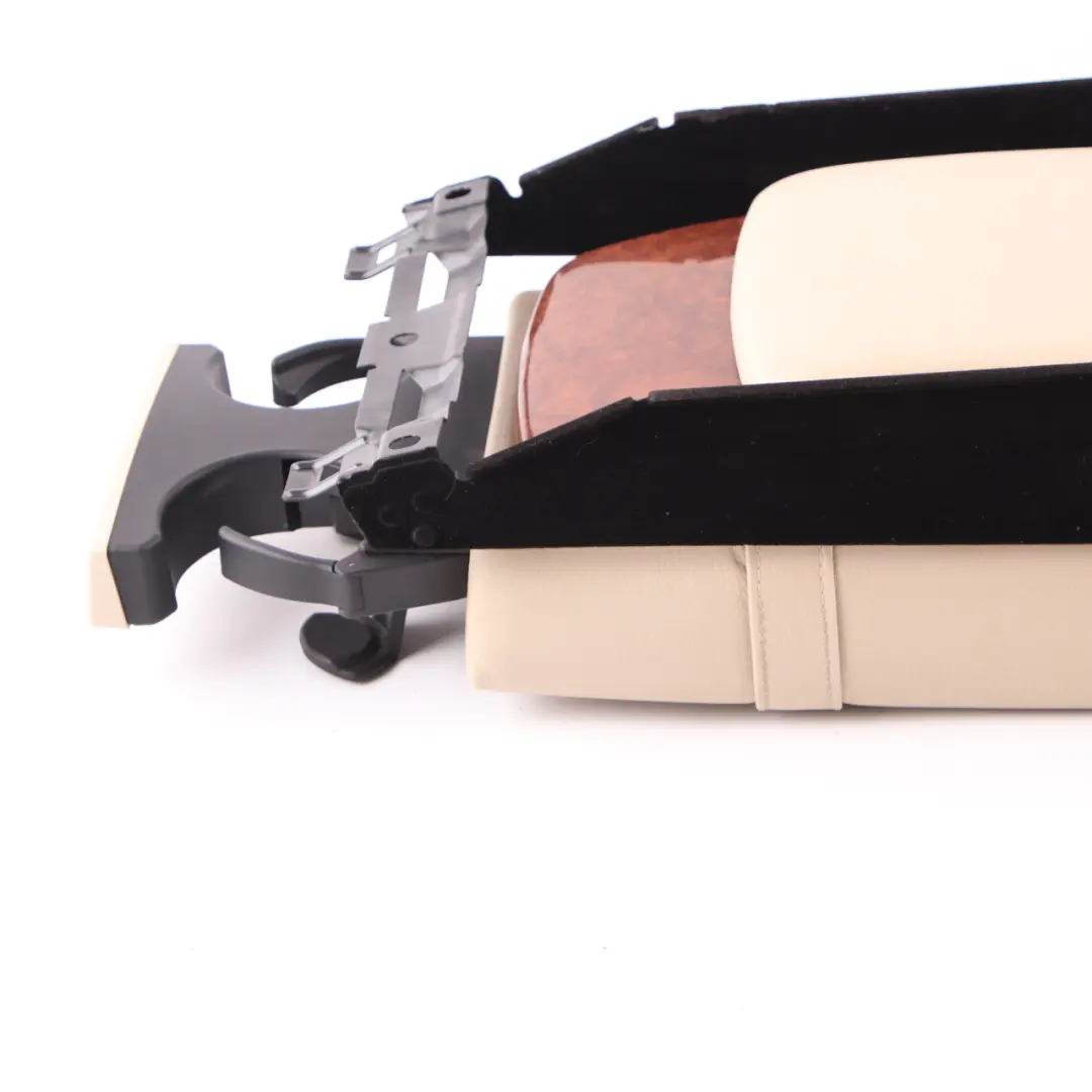 Mercedes W221 Rear Seat Centre Armrest Cup Holder Beige Leather - SKU A2219704731-1 - Part number A2219704731