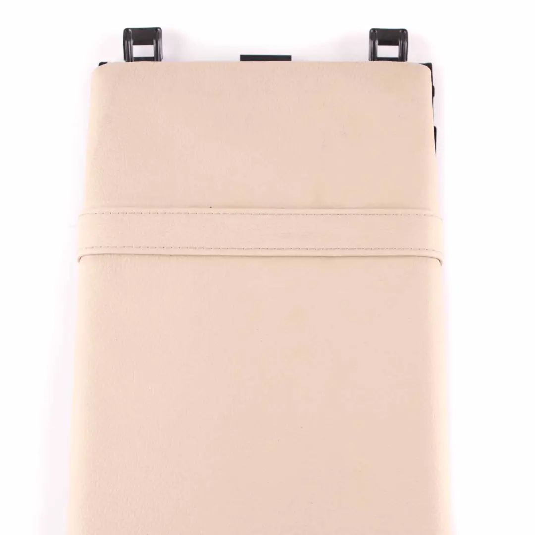 Mercedes W221 Rear Seat Centre Armrest Cup Holder Beige Leather - SKU A2219704731-1 - Part number A2219704731