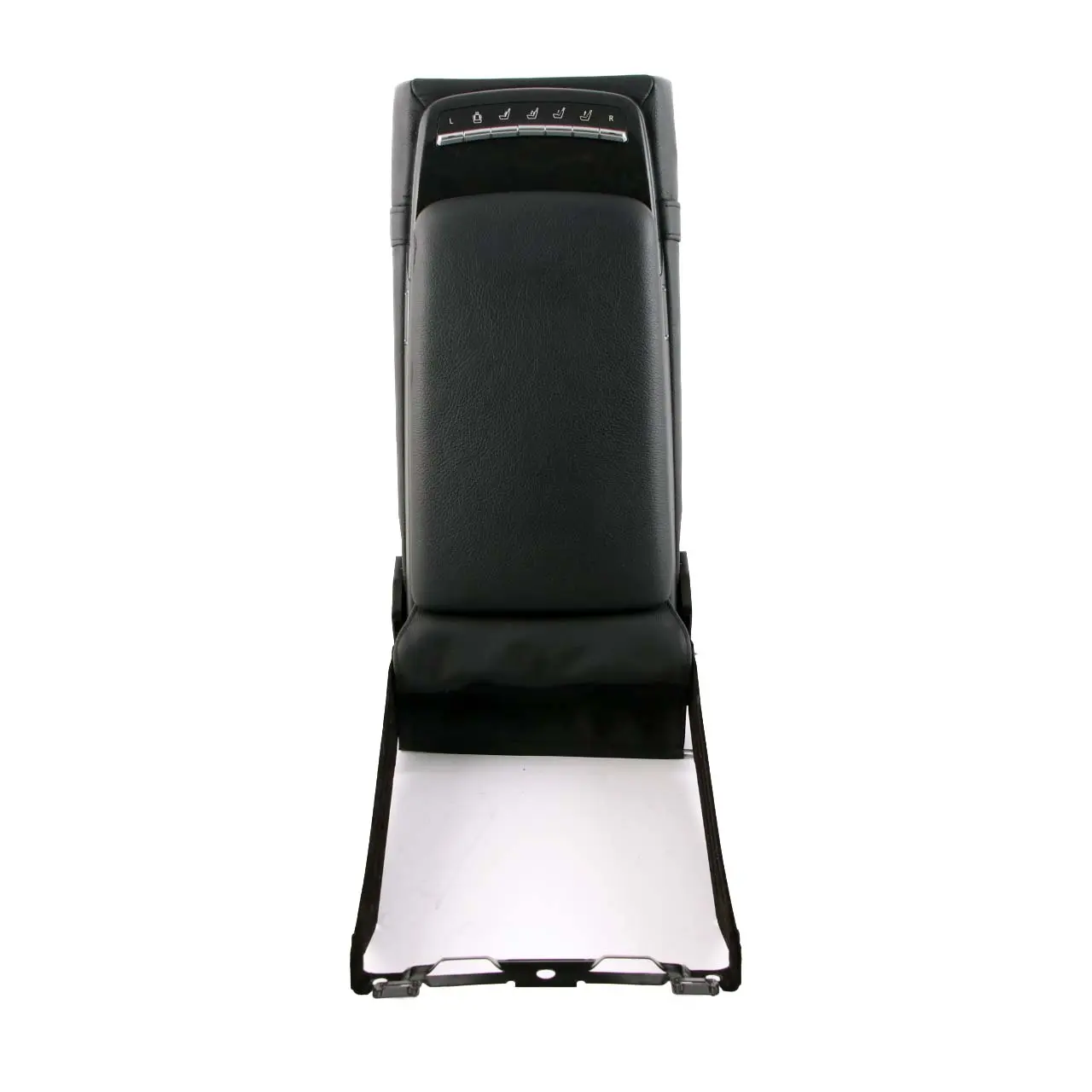 Mercedes-Benz W221 Rear Seat Centre Electrical Armrest Cup Holder Black Leather