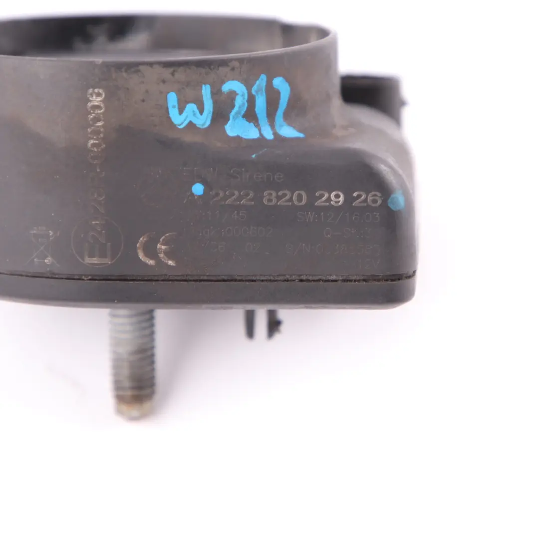 Sirena allarme Mercedes W204 W212 antifurto segnale acustico per con numero di parte A2228202926 Sirena allarme Mercedes W204 W212 antifurto segnale acustico - SKU A2228202926 - Numero di parte A2228202926