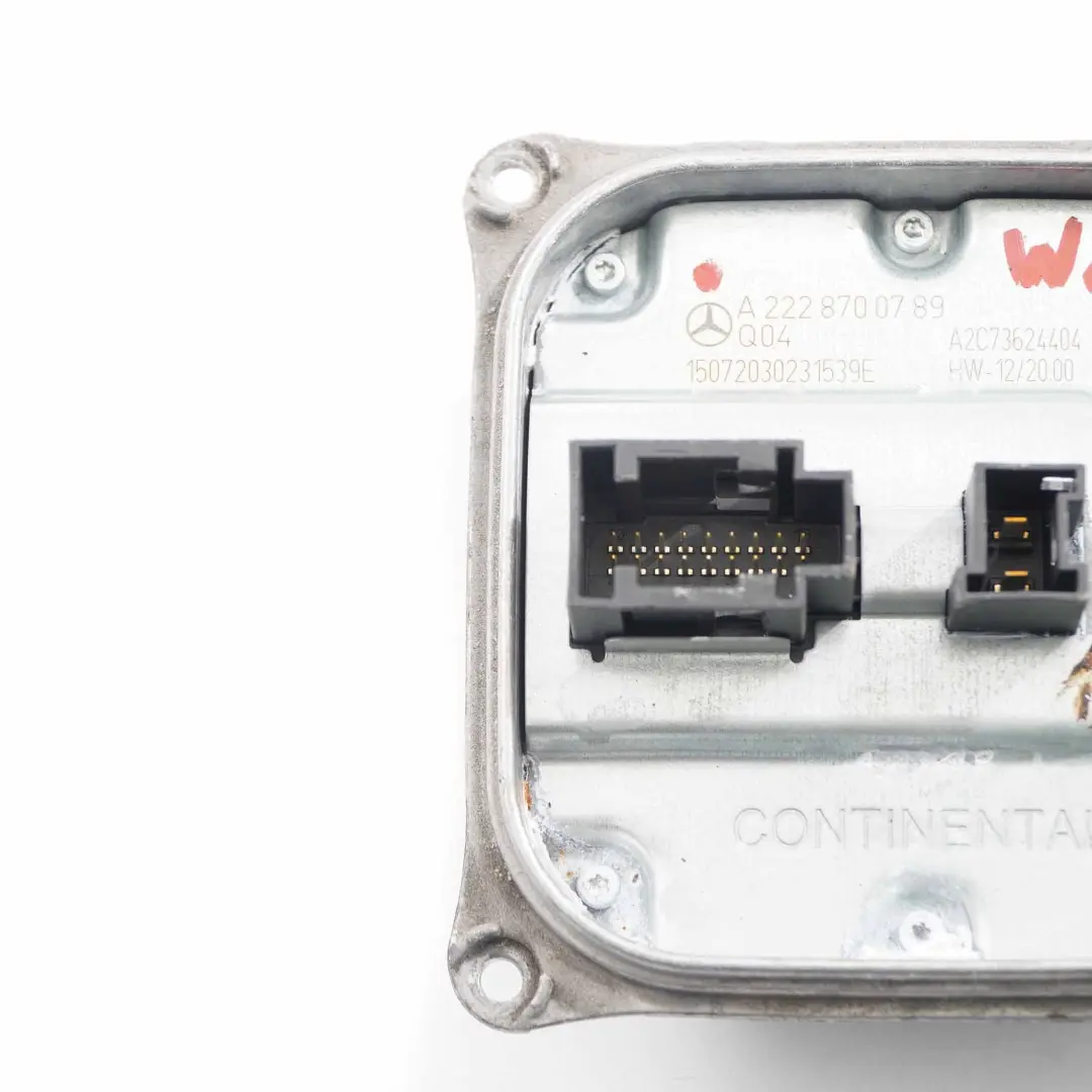  Module Phares Mercedes W212 W222 Unité contrôle LED du ballast Avant - SKU A2228700789 - Numéro de pièce A2228700789